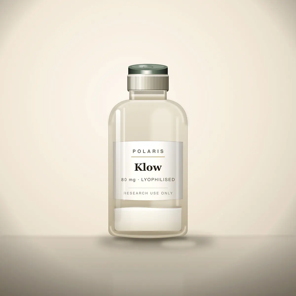 Klow 80mg research peptide vial · Polaris Research