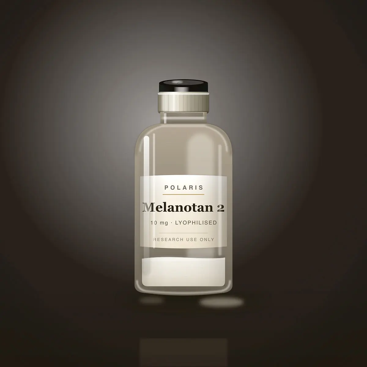 Melanotan 2 10mg research peptide vial · Polaris Research