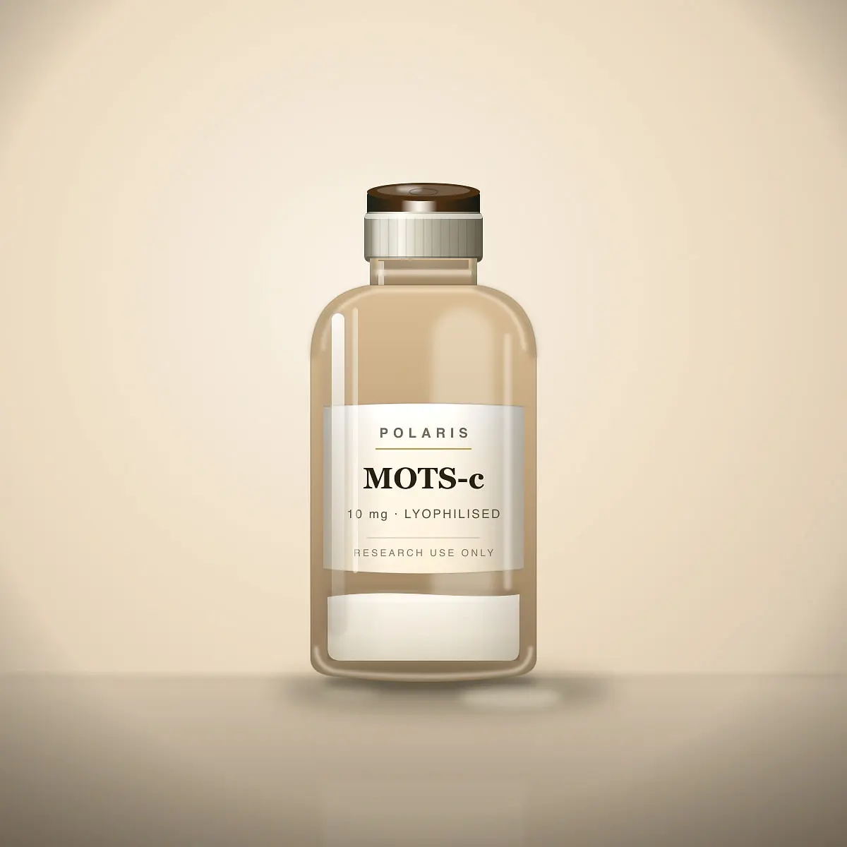 MOTS-c 10mg research peptide vial · Polaris Research