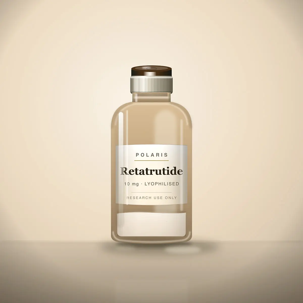 Retatrutide 10mg research peptide vial · Polaris Research