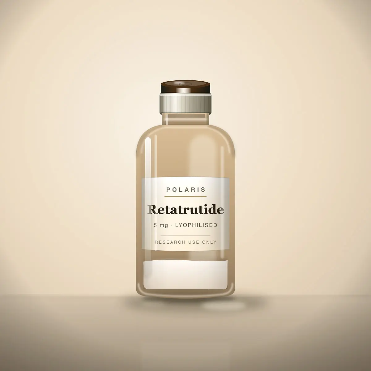 Retatrutide 5mg research peptide vial · Polaris Research